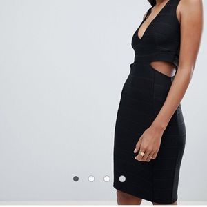 Hera Collection Black Bandage Cutout Dress